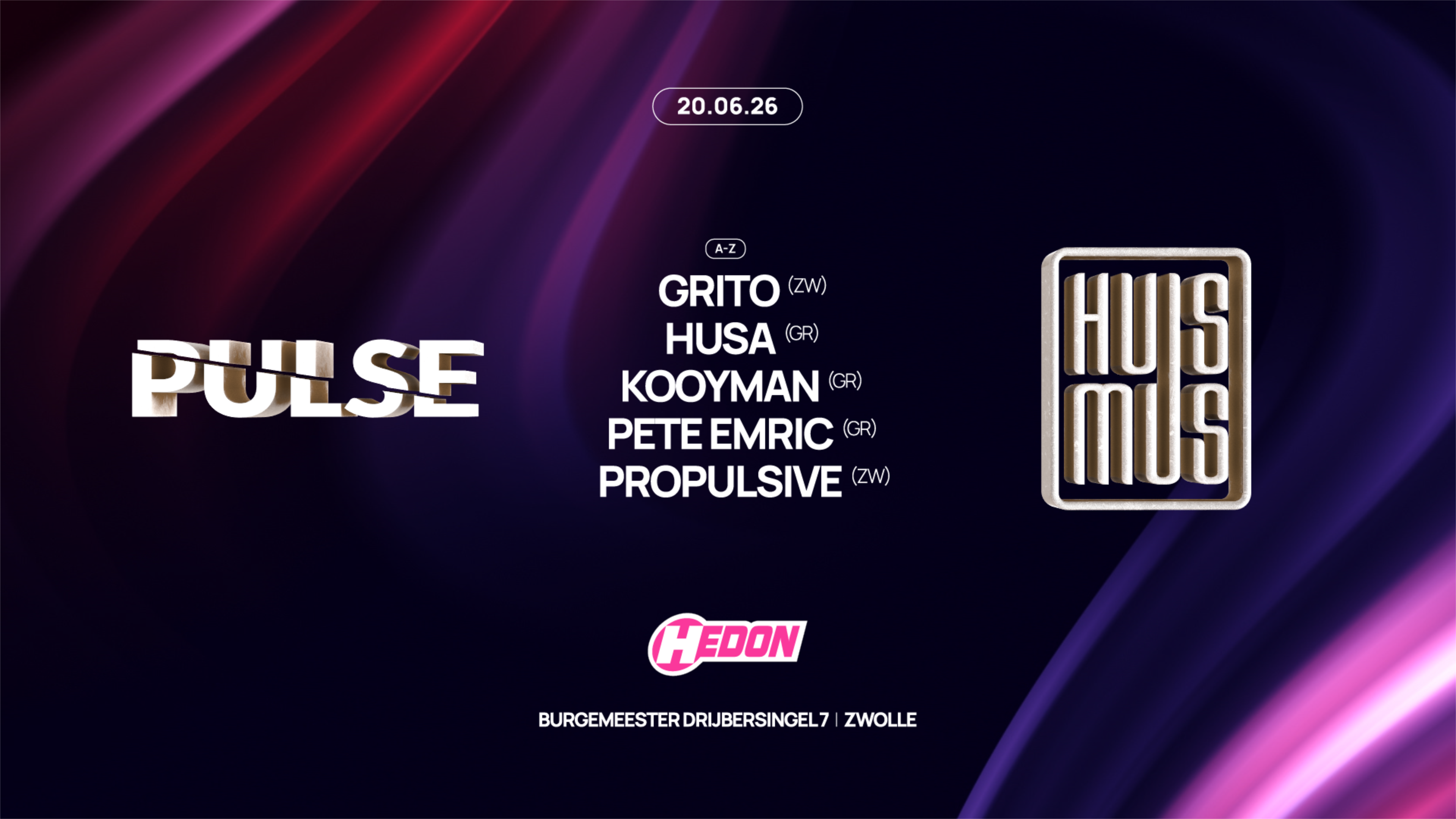 PULSE X HUISMUS CLUBNIGHT